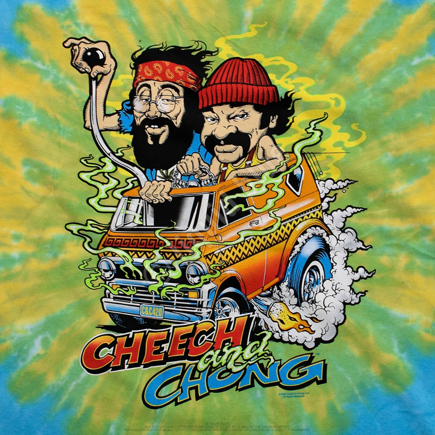 C&C Hot Rod Tie-Dye T-Shirt 3 C&C Hot Rod Tie-Dye T-Shirt - Image 3