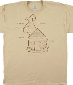 Trojan Rabbit Tan T-Shirt
