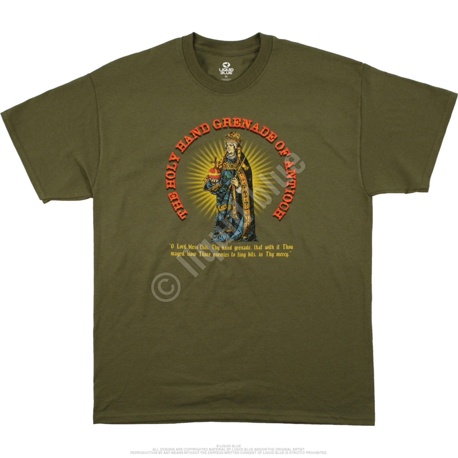 Holy Hand Grenade Green T-Shirt 2 Holy Hand Grenade Green T-Shirt - Image 2