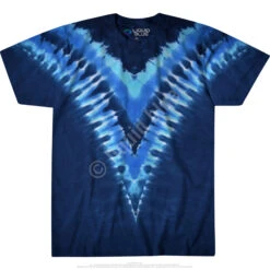 Cool Blue V Unprinted Tie-Dye T-Shirt 6 Cool Blue V Unprinted Tie-Dye T-Shirt -Pink Floyd shop 11100f 75431.1506368848
