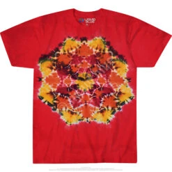 Red Mandala Unprinted Tie-Dye T-Shirt -Pink Floyd shop 11103f 16834.1655140297
