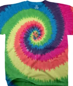 Rainbow Spiral Youth Tie-Dye T-Shirt