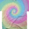 Pastel Spiral Unprinted Tie-Dye T-Shirt