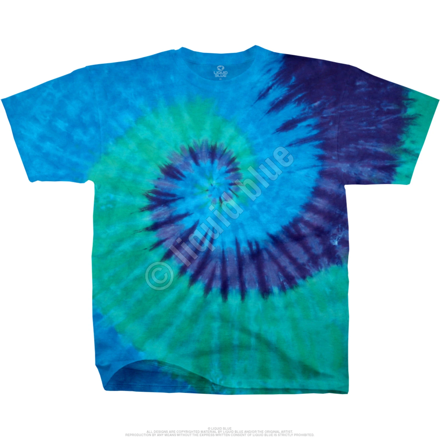 Cool Spiral Youth Unprinted Tie-Dye T-Shirt 2 Cool Spiral Youth Unprinted Tie-Dye T-Shirt - Image 2