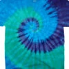 Cool Spiral Unprinted Tie-Dye T-Shirt