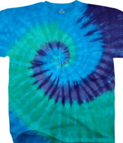 Cool Spiral Unprinted Tie-Dye T-Shirt