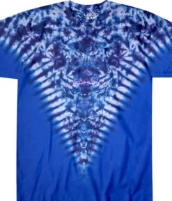Blue Krinkle V Unprinted Tie-Dye T-Shirt