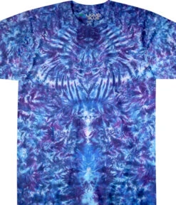 Crazy Blue Krinkle Unprinted Tie-Dye T-Shirt