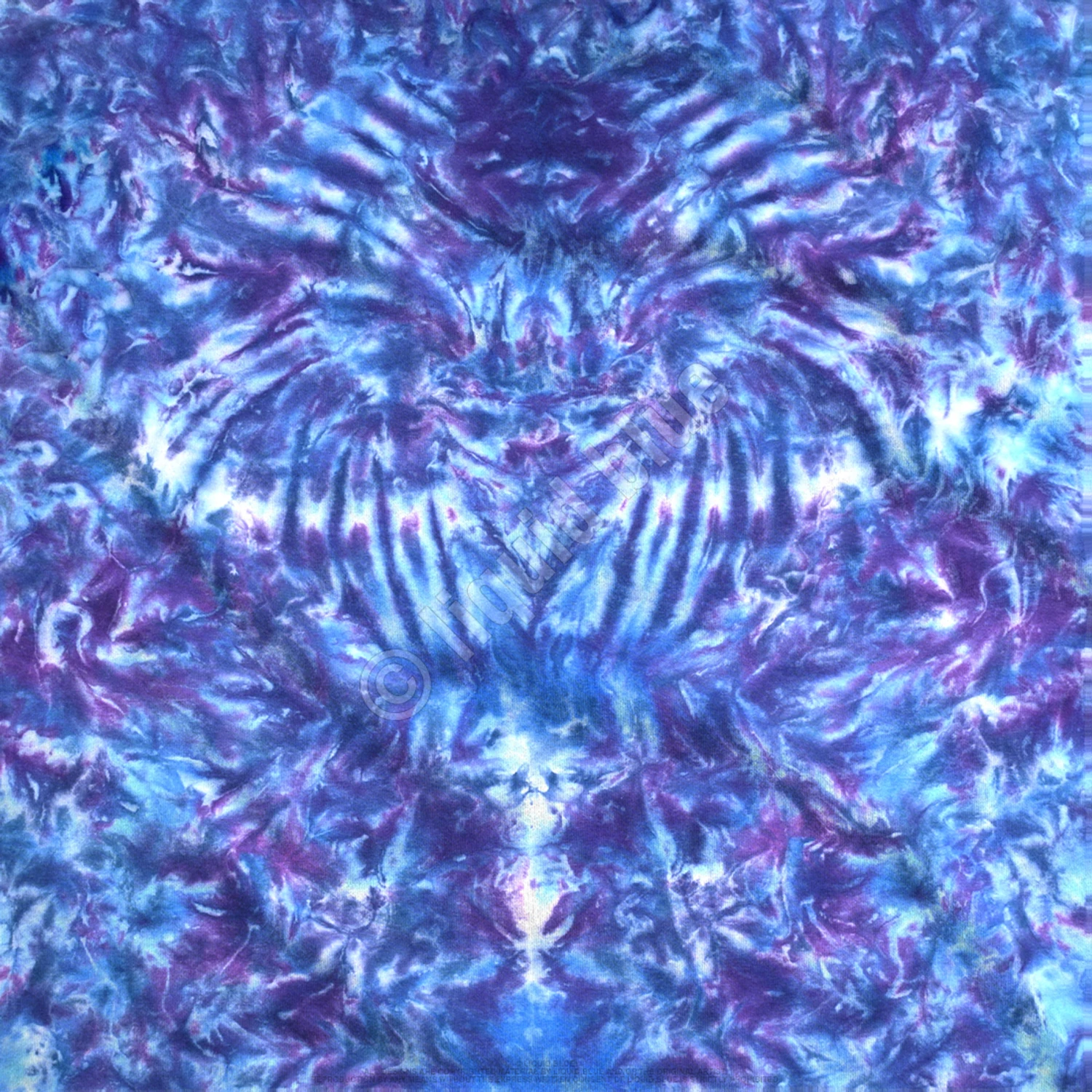 Crazy Blue Krinkle Unprinted Tie-Dye T-Shirt 4 Crazy Blue Krinkle Unprinted Tie-Dye T-Shirt - Image 4