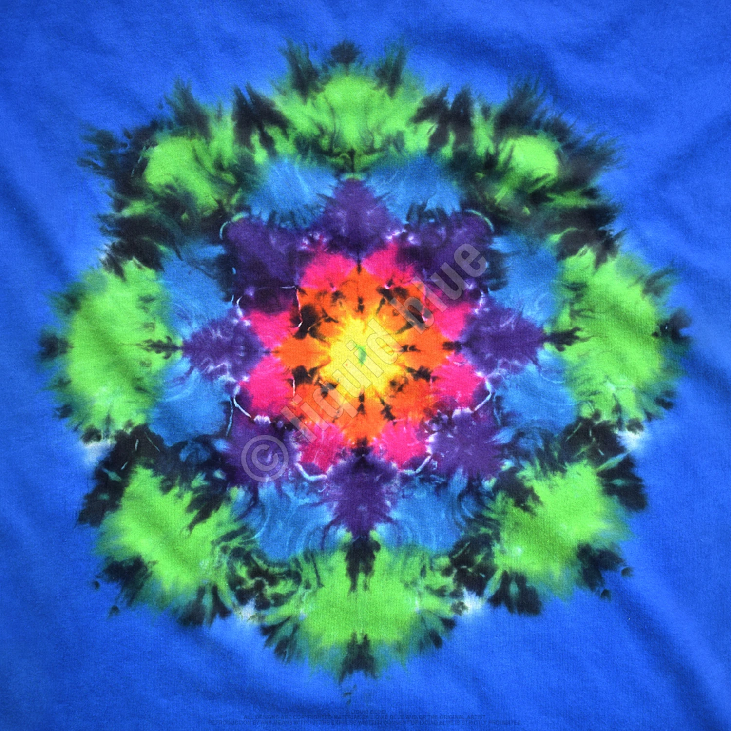 Rainbow Mandala Unprinted Tie-Dye T-Shirt 4 Rainbow Mandala Unprinted Tie-Dye T-Shirt - Image 4