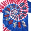 Spiral Patriotic Bears Tie-Dye T-Shirt