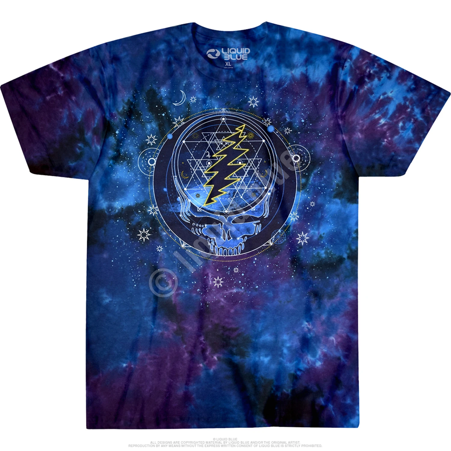Mystical Stealie Tie-Dye T-Shirt 2 Mystical Stealie Tie-Dye T-Shirt - Image 2