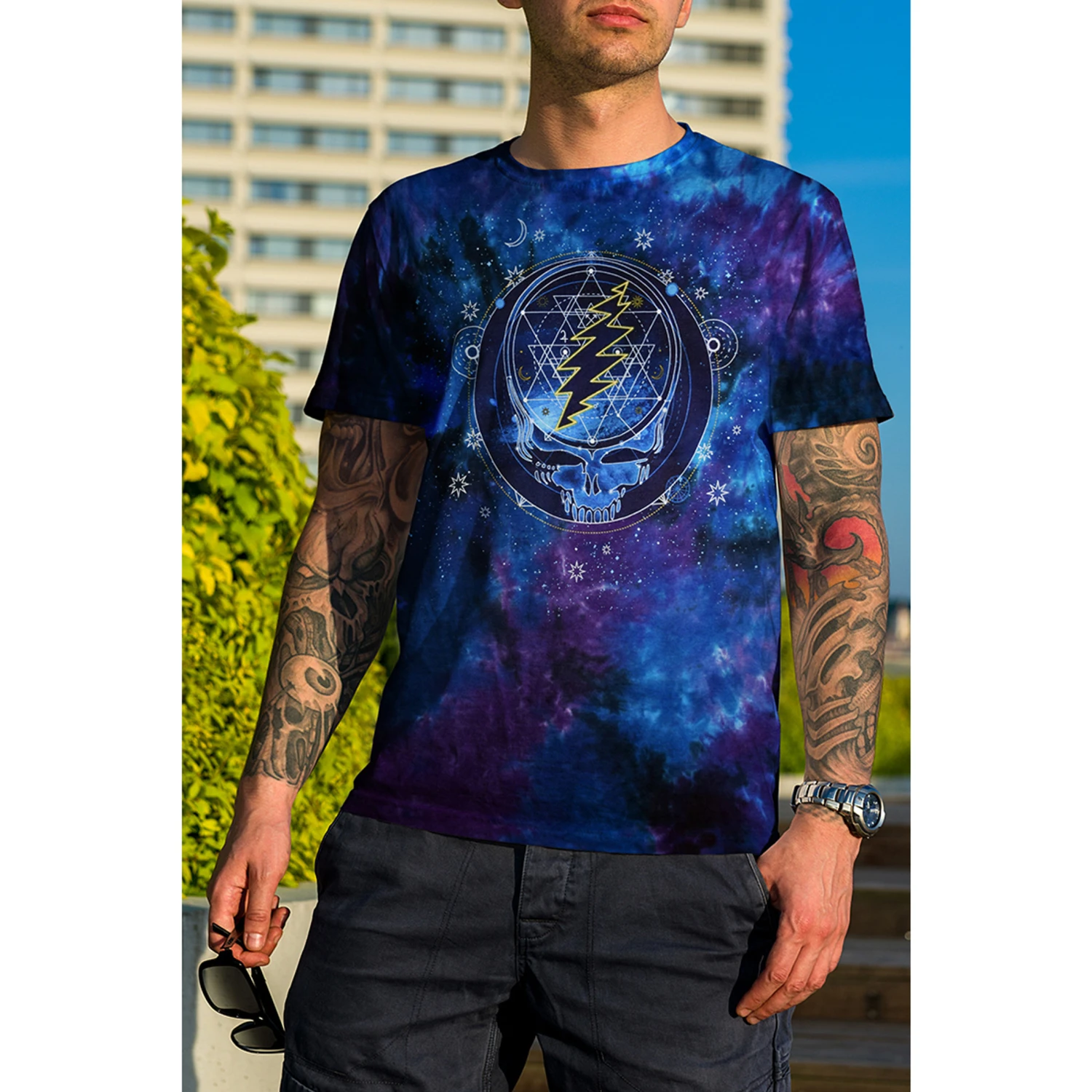 Mystical Stealie Tie-Dye T-Shirt 5 Mystical Stealie Tie-Dye T-Shirt - Image 5