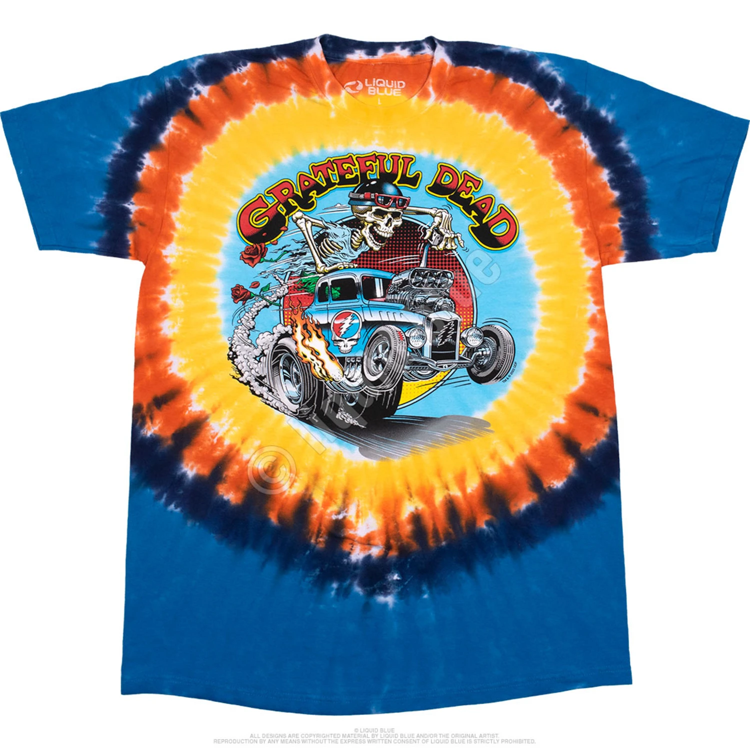 Steal Your Hot Rod Tie-Dye T-Shirt 2 Steal Your Hot Rod Tie-Dye T-Shirt - Image 2