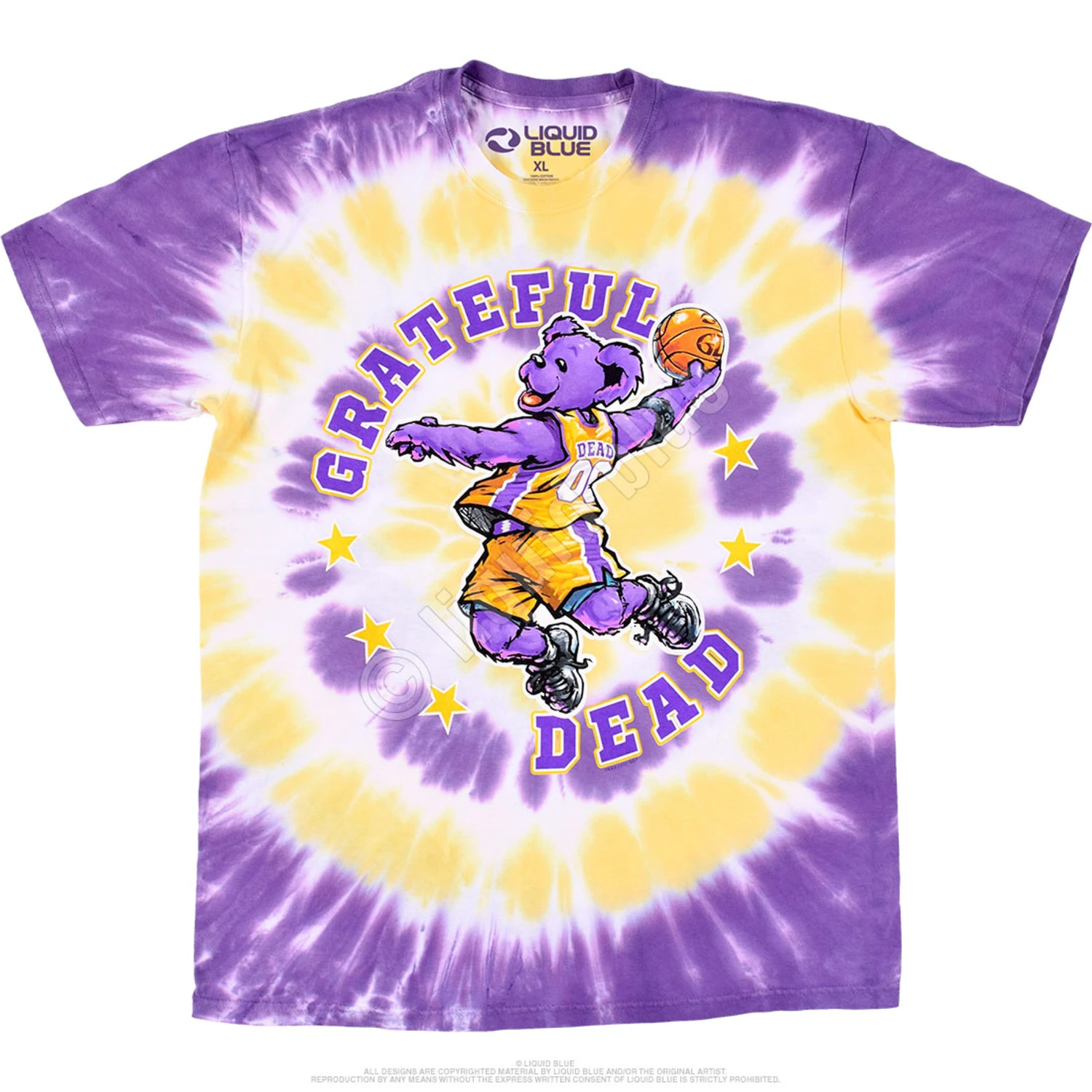 Hoops Bear Tie-Dye T-Shirt 2 Hoops Bear Tie-Dye T-Shirt - Image 2