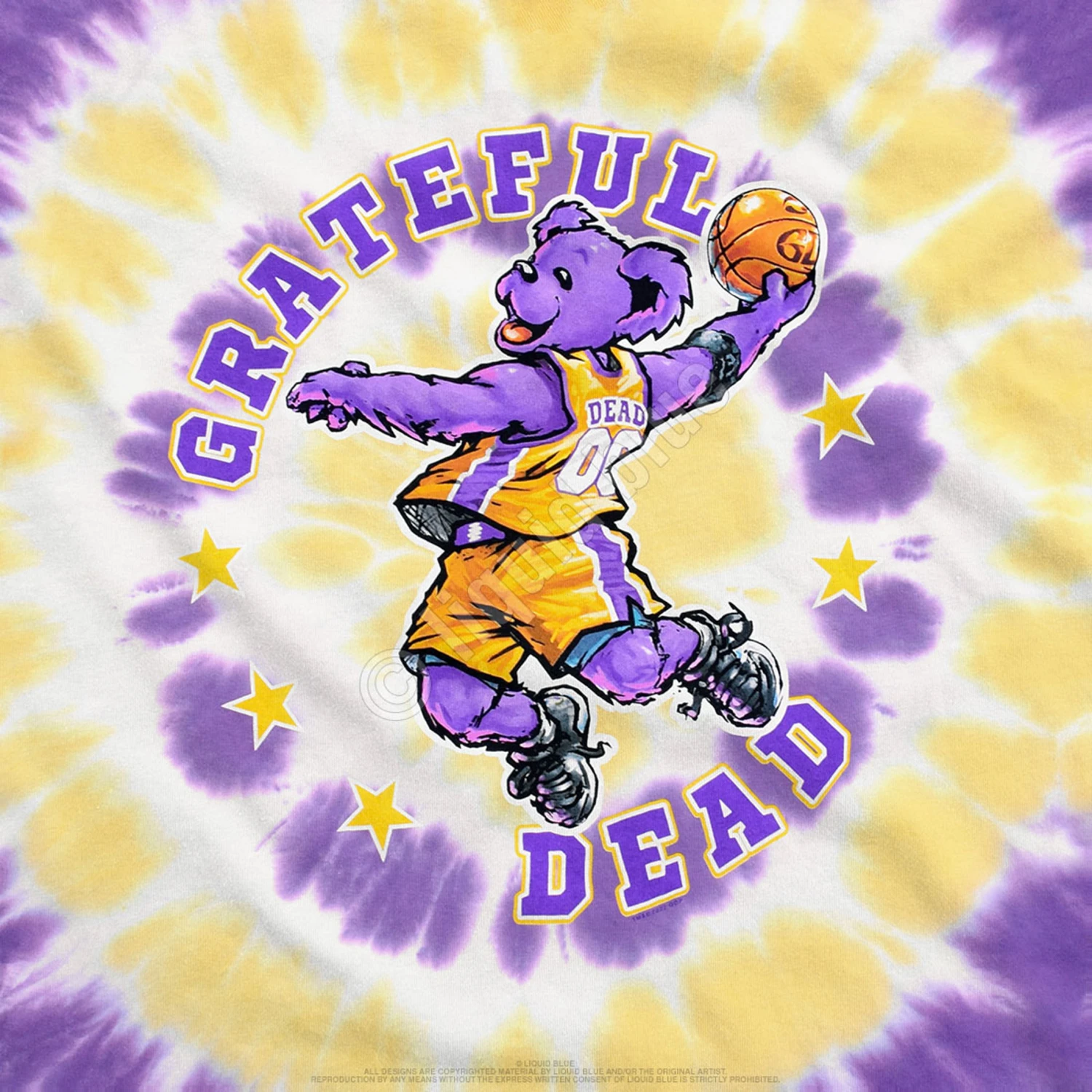 Hoops Bear Tie-Dye T-Shirt 3 Hoops Bear Tie-Dye T-Shirt - Image 3