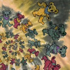 Alien Spiral Bears Tie-Dye T-Shirt -Pink Floyd shop 11395f artwork2 55517.1628098453