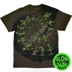Alien Spiral Bears Tie-Dye T-Shirt -Pink Floyd shop 11395f glow 44593.1628098453