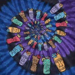 Tiki Spiral Tie-Dye T-Shirt 5 Tiki Spiral Tie-Dye T-Shirt -Pink Floyd shop 11406f artwork 46448.1536617331