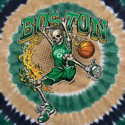 Boston Dunker Basketball Skeleton Tie-Dye T-Shirt -Pink Floyd shop 11428f artwork 11949.1679695055
