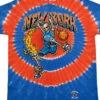 New York Dunker Basketball Skeleton Tie-Dye T-Shirt
