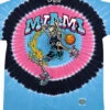 Miami Dunker Basketball Skeleton Tie-Dye T-Shirt