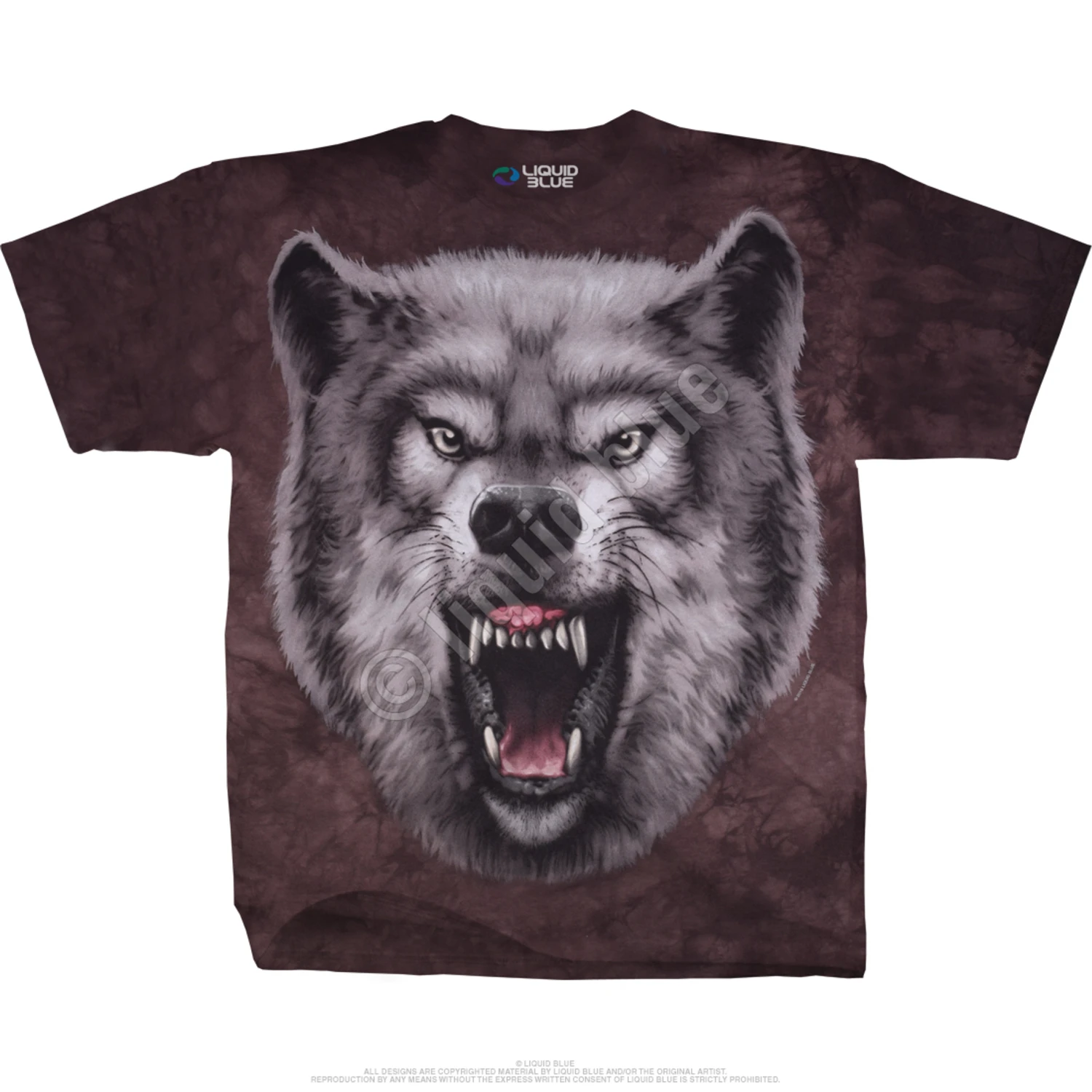 Roaring Wolf Tie-Dye T-Shirt 2 Roaring Wolf Tie-Dye T-Shirt - Image 2