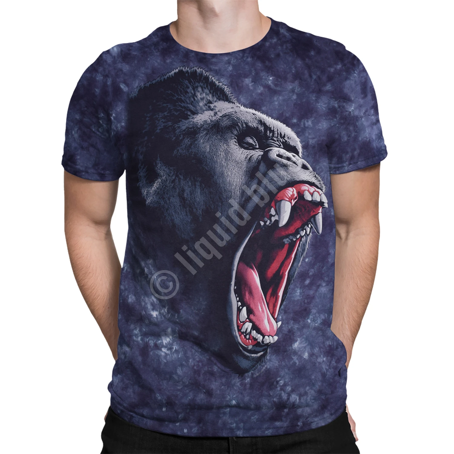 Gorilla Power Tie-Dye T-Shirt 2 Gorilla Power Tie-Dye T-Shirt - Image 2