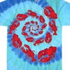 Lobster Spiral Tie-Dye T-Shirt