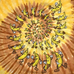 Banana Spiral Tie-Dye T-Shirt 5 Banana Spiral Tie-Dye T-Shirt -Pink Floyd shop 11451f artwork 93892.1536616119