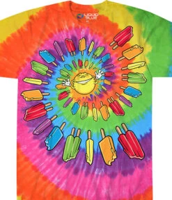 Popsicle Spiral Tie-Dye T-Shirt