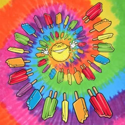 Popsicle Spiral Tie-Dye T-Shirt -Pink Floyd shop 11455f artwork 72260.1536617664