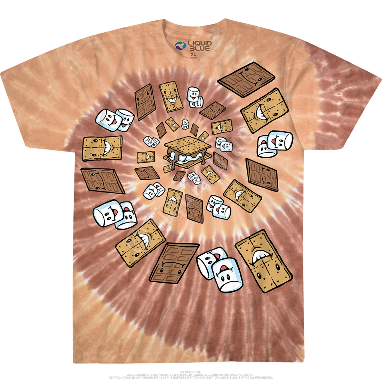 Smores Spiral Tie-Dye T-Shirt 2 Smores Spiral Tie-Dye T-Shirt - Image 2