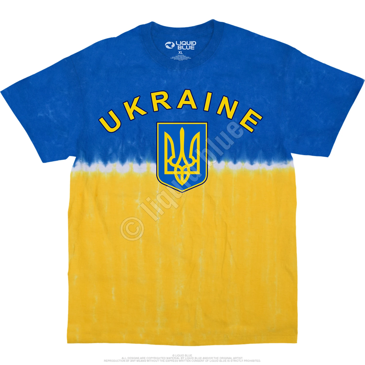 Ukraine Tie-Dye T-Shirt 2 Ukraine Tie-Dye T-Shirt - Image 2