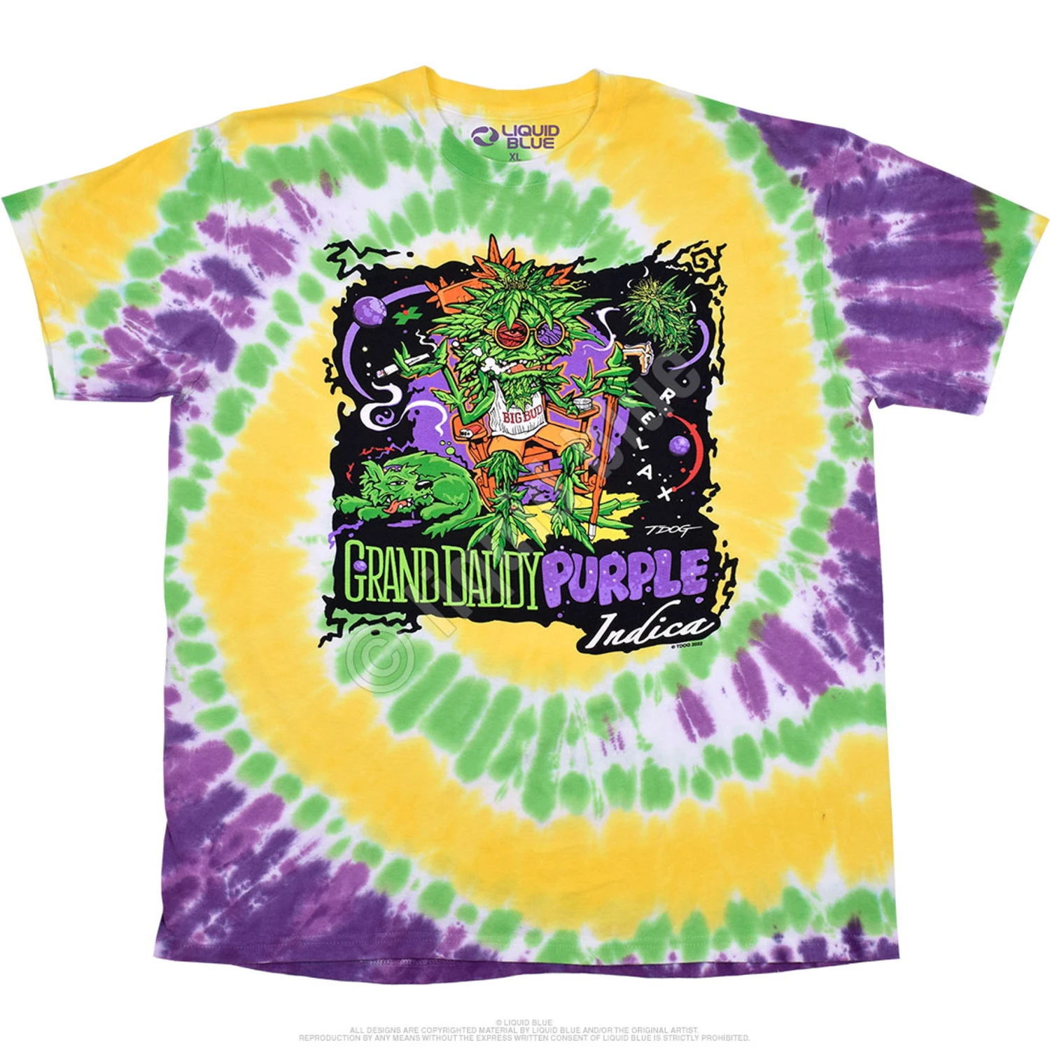 Grand Daddy Purple Tie-Dye T-Shirt 2 Grand Daddy Purple Tie-Dye T-Shirt - Image 2