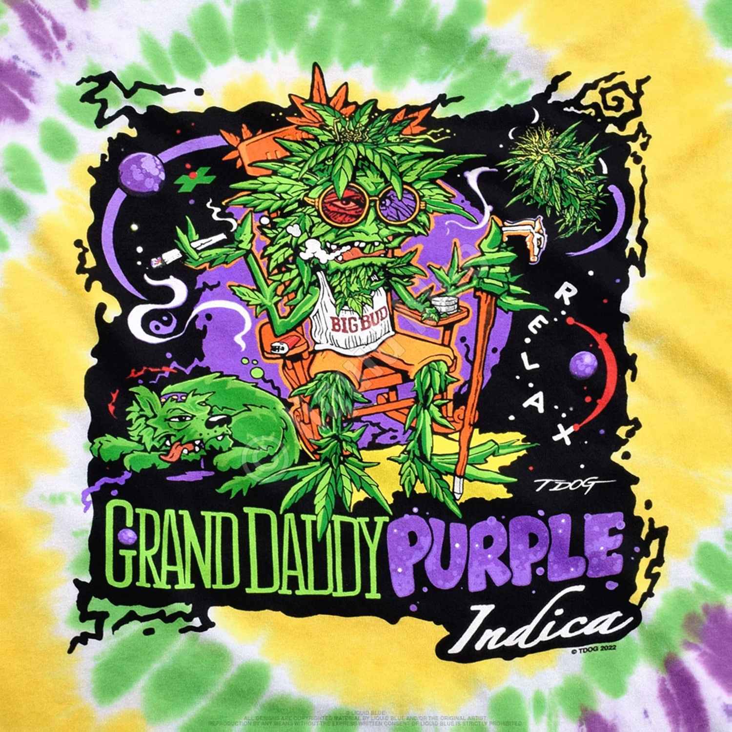Grand Daddy Purple Tie-Dye T-Shirt 3 Grand Daddy Purple Tie-Dye T-Shirt - Image 3