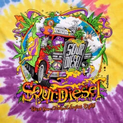 Sour Diesel Tie-Dye T-Shirt -Pink Floyd shop 11477f artwork 80652.1674252284