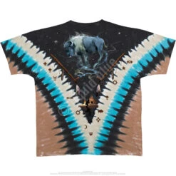 Bison Skull Tie-Dye T-Shirt 5 Bison Skull Tie-Dye T-Shirt -Pink Floyd shop 11492b 28691.1471453794