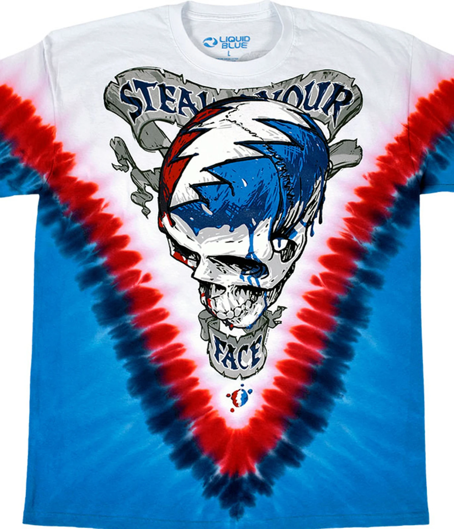 Steal Your Face Vdye Tie-Dye T-Shirt 1 Steal Your Face Vdye Tie-Dye T-Shirt