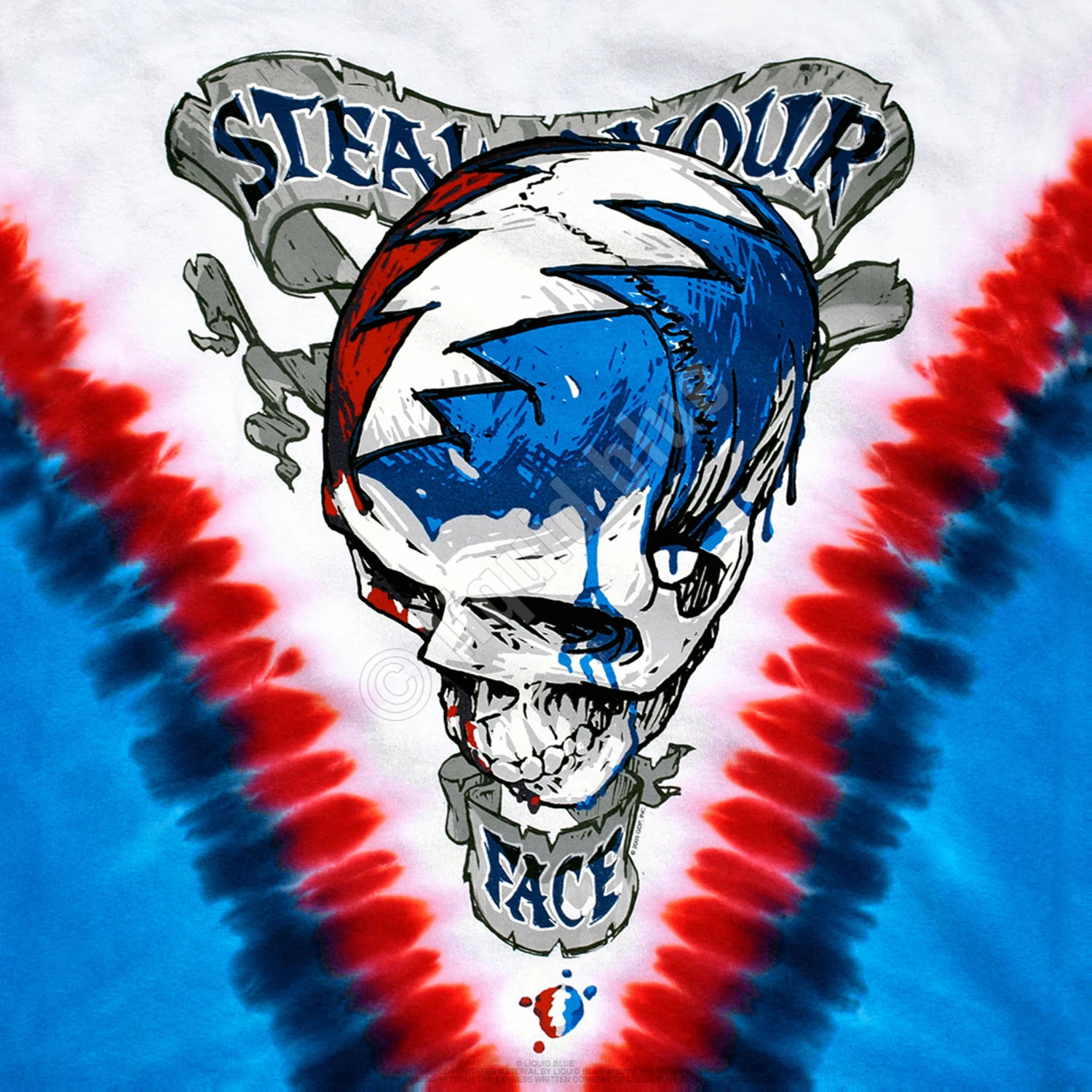 Steal Your Face Vdye Tie-Dye T-Shirt 4 Steal Your Face Vdye Tie-Dye T-Shirt - Image 4