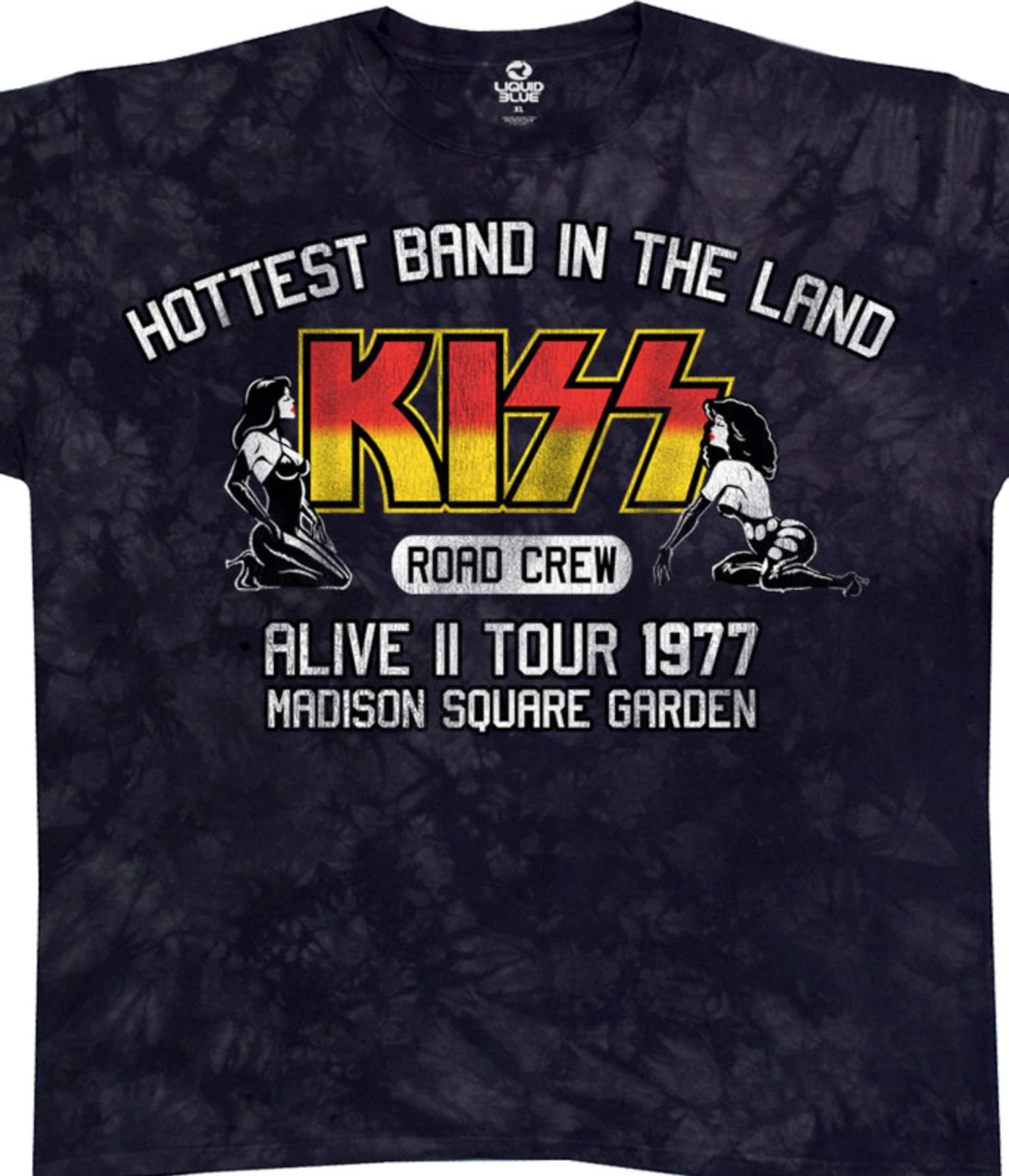KISS Road Crew 77 Tie-Dye T-Shirt 1 KISS Road Crew 77 Tie-Dye T-Shirt