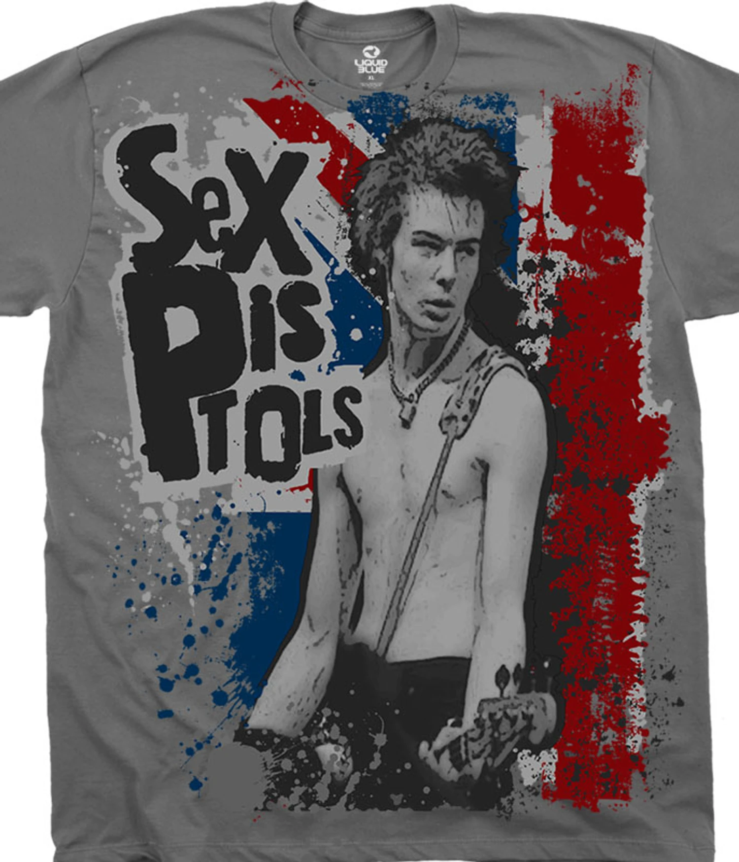Sid Vicious Grey T-Shirt 1 Sid Vicious Grey T-Shirt