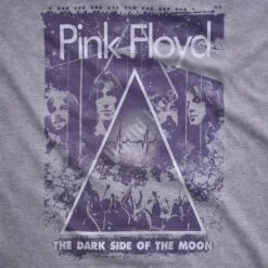 Pink Floyd Live Heather Grey Poly-Cotton T-Shirt -Pink Floyd shop 11640f artwork 70247.1488396639
