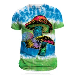 Psychedelic Shrooms Tie-Dye T-Shirt -Pink Floyd shop 11753f ghosted 53802.1532375086