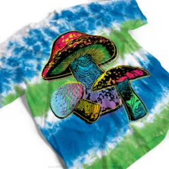 Psychedelic Shrooms Tie-Dye T-Shirt -Pink Floyd shop 11753f perspective 62783.1532375087