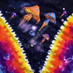 Space Shrooms Tie-Dye T-Shirt -Pink Floyd shop 11774b artwork 49273.1646252434