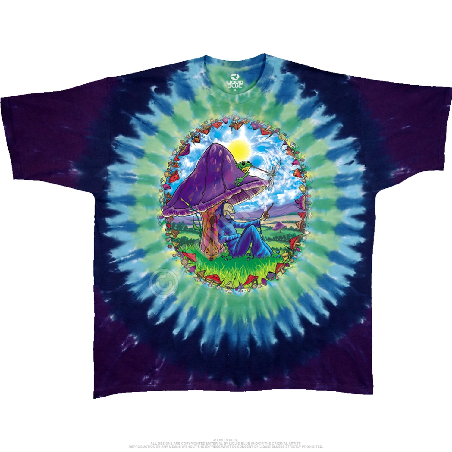 Mushroom Haven Tie-Dye T-Shirt 2 Mushroom Haven Tie-Dye T-Shirt - Image 2