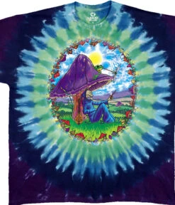 Mushroom Haven Tie-Dye T-Shirt