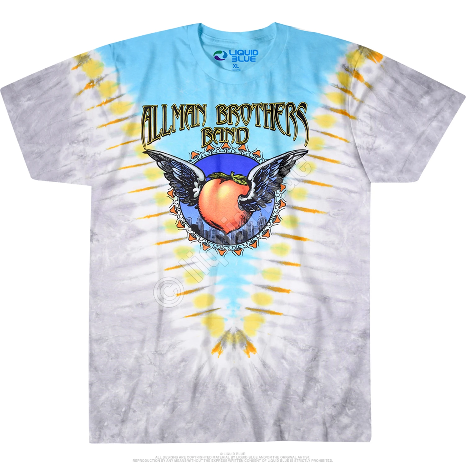 Flying Peach V Tie-Dye T-Shirt 4 Flying Peach V Tie-Dye T-Shirt - Image 4