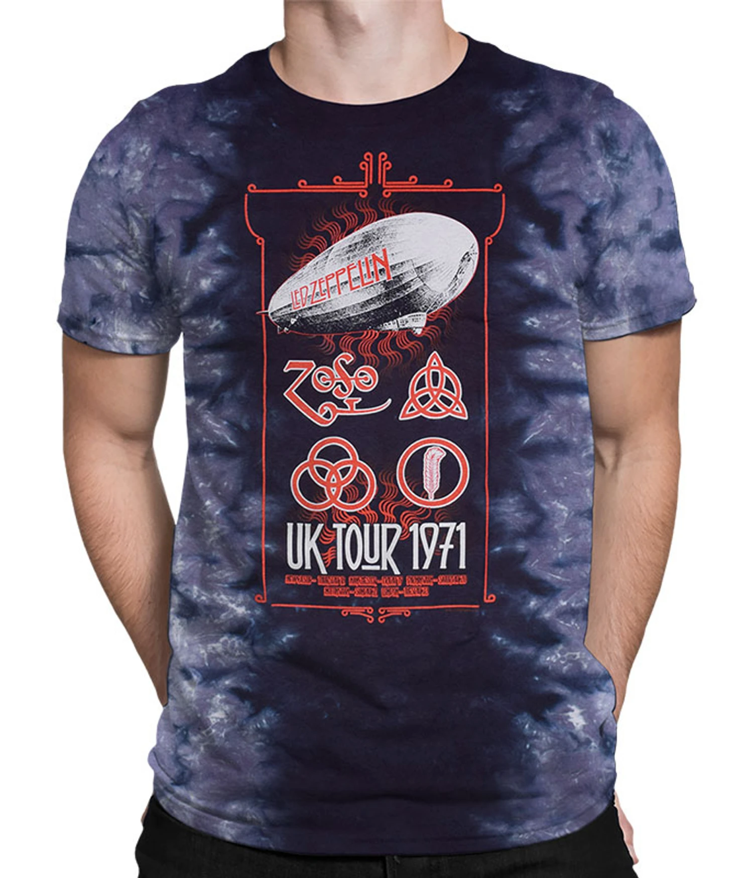Uk Tour 1971 Tie-Dye T-Shirt 1 Uk Tour 1971 Tie-Dye T-Shirt